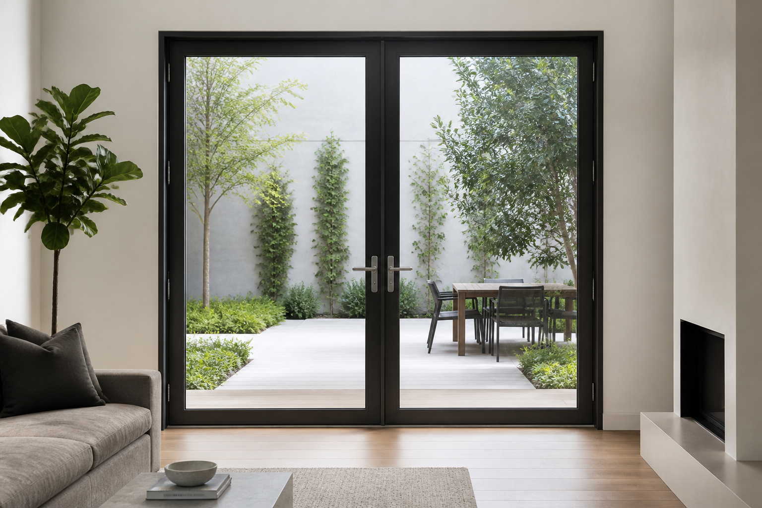 VLX 100 Double Swing / French Door in Los Angeles, CA | Sightline Windows & Doors - detail 6