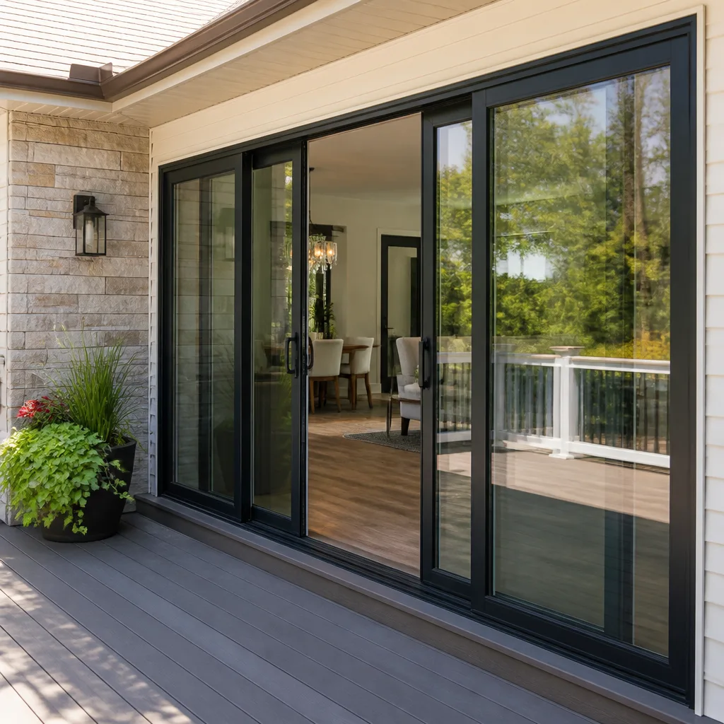 Sliding glass doors